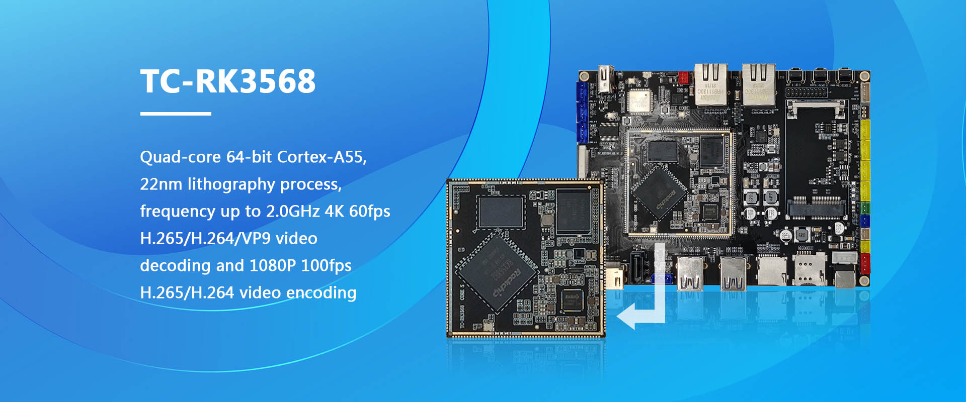Hurtownia RockChip TC-RK3568 Rozwój VPU High Performance VPU