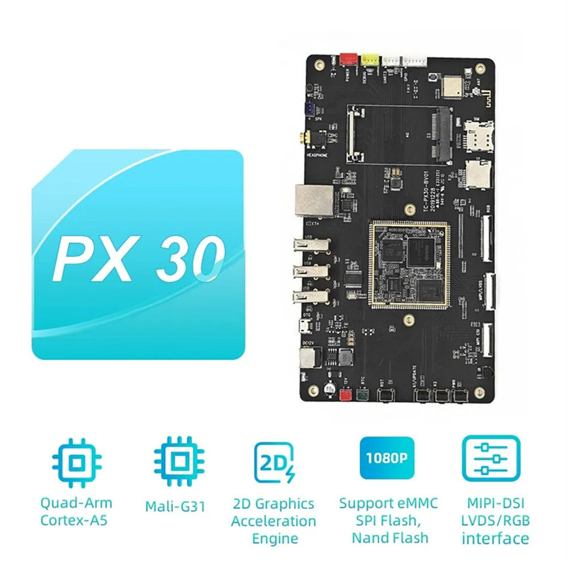 Czterordzeniowa 64-bitowa tablica rozwojowa RockChip PX30